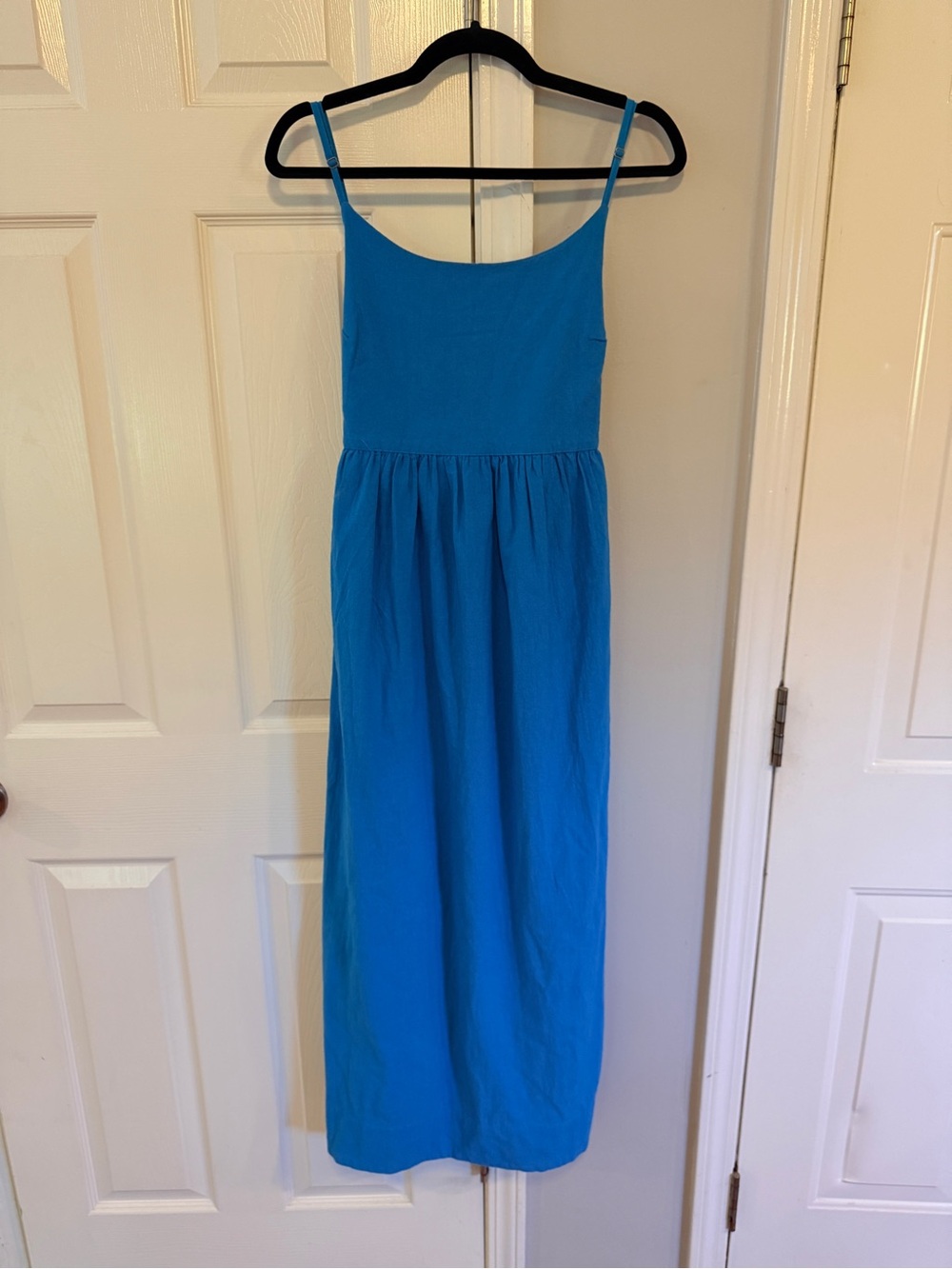 Free People 100% Cotton Blue Midi/Maxi Dress
